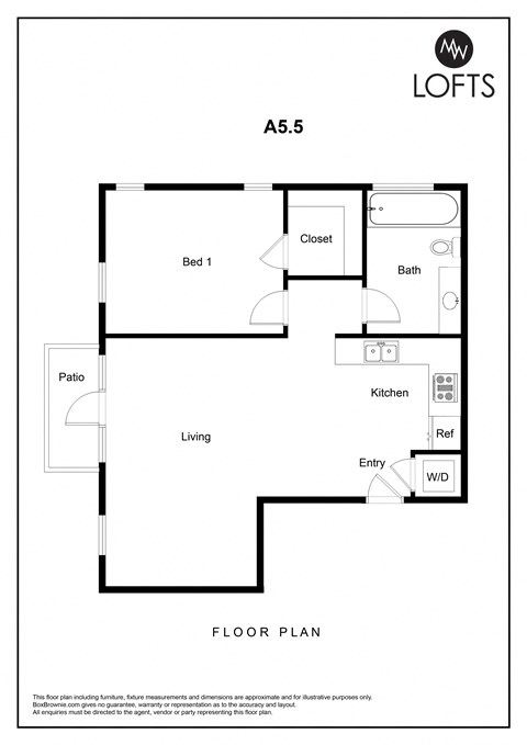 a floor plan of lofts on the park