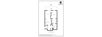 a floor plan of the loft
