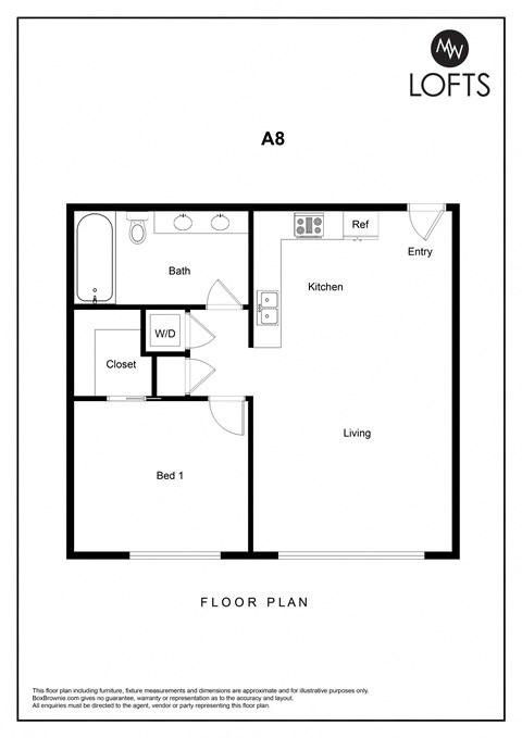 a floor plan of lofts on the park