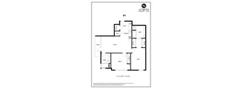 a floor plan of lofts on the park
