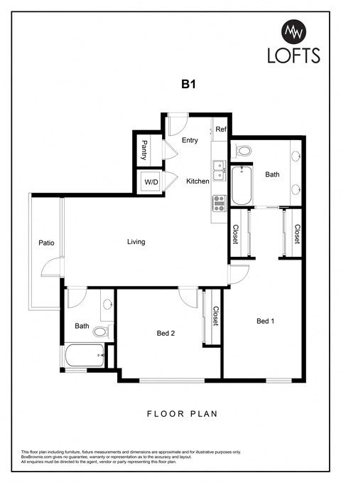 a floor plan of lofts on the park
