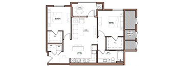 Two bedroom One bathroom