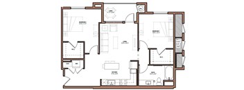 Two bedroom one bathroom