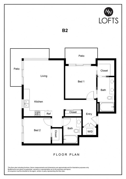 a floor plan of lofts on the park