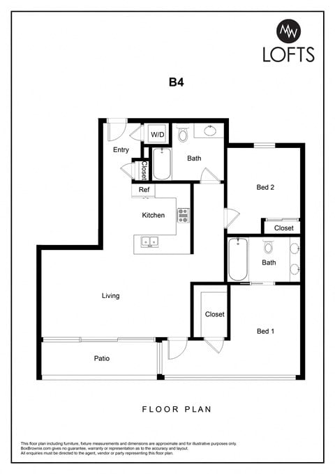 a floor plan of lofts on the park