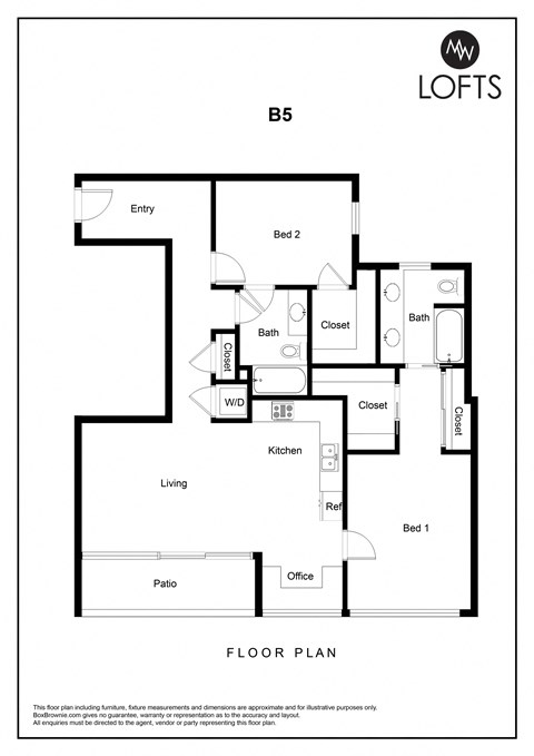 a floor plan of lofts on the park