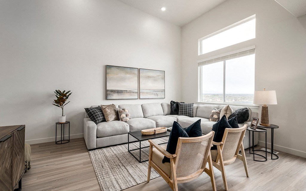 Living room w/ couch at Banner Hill, Utah, 84065