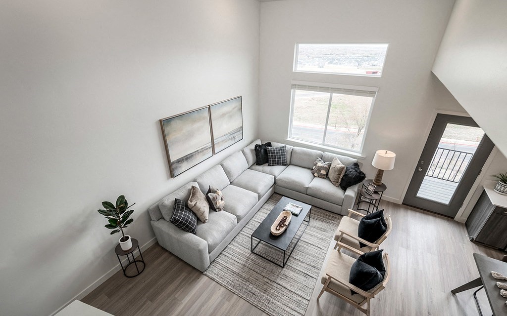 Living room view at Banner Hill, Utah, 84065