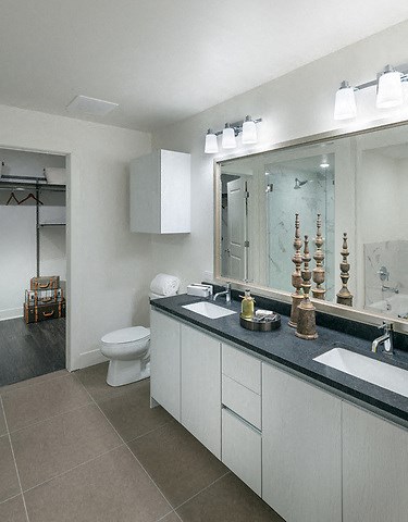 Bathroom at Stanza Little Italy, San Diego, 92101