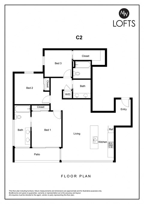 a floor plan of lofts on the park