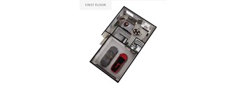 3D floorplan of an apartment unit