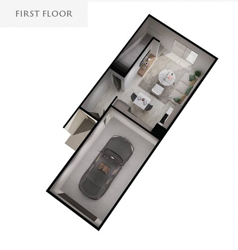 example of a first floor floor plan for a home
