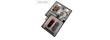 3D floorplan of an apartment unit