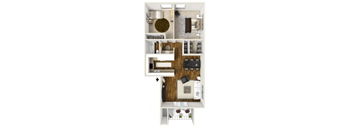 Chimayo-renovated Floorplan at Eagle Point Apartments, Albuquerque, NM