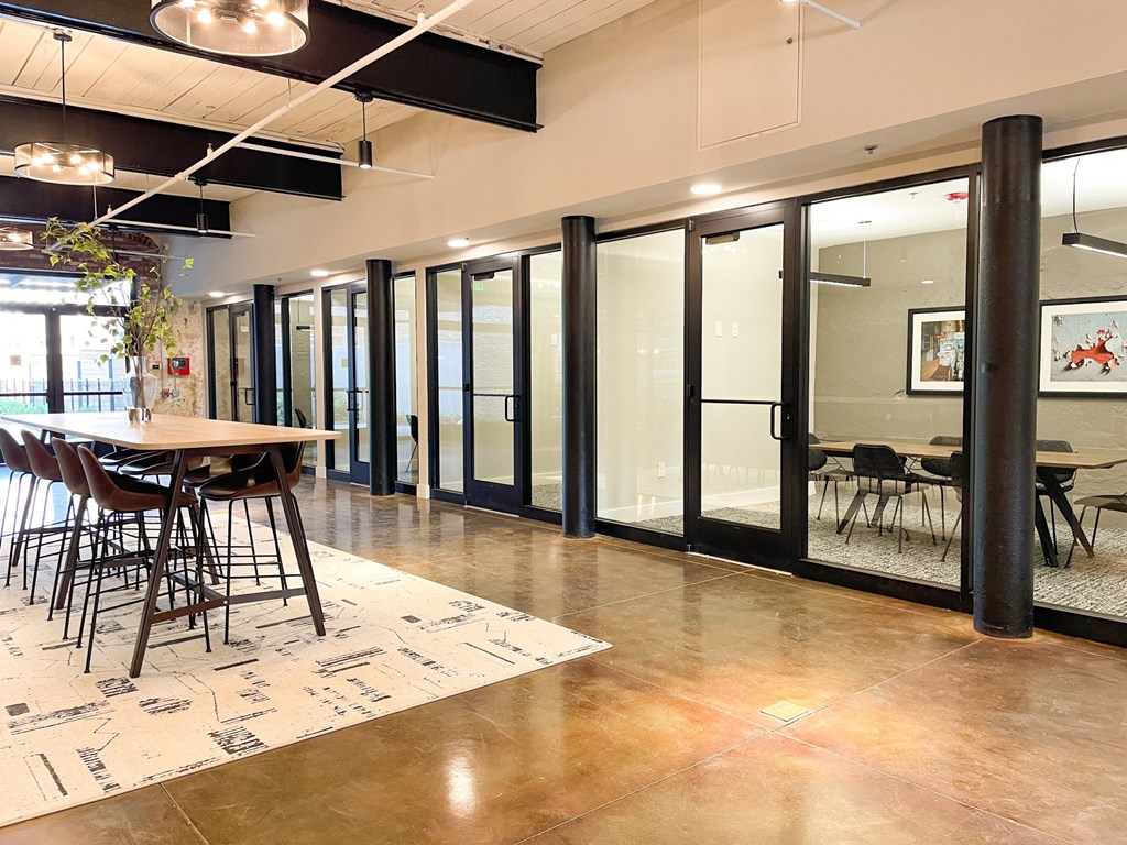 Co-Working Lounge w/ Private Rooms