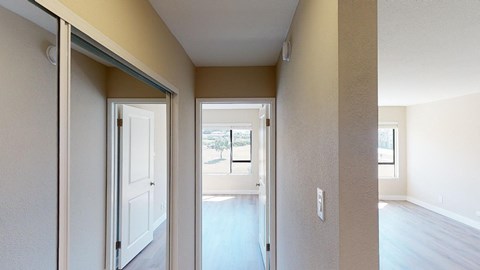 a view of the living room from the dining room