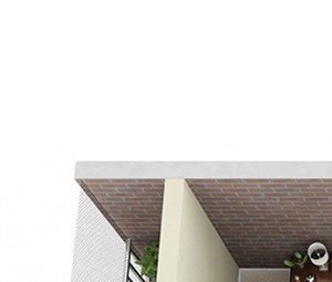 1 bed 1 bath illustrated floor plan