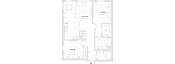 A floor plan of a unit