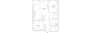 A floor plan of a unit