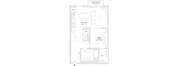 A floor plan of a unit