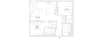 A floor plan of a unit