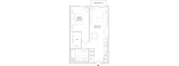 A floor plan of a unit
