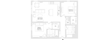A floor plan of a unit