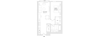 A floor plan of a unit