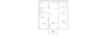 A floor plan of a unit