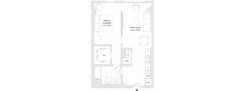 A floor plan of a unit