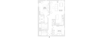 A floor plan of a unit