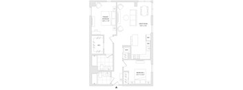 A floor plan of a unit