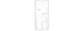 A floor plan of a unit