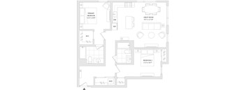 A floor plan of a unit