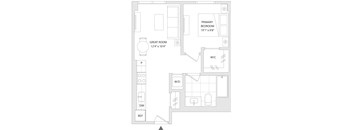 A floor plan of a unit