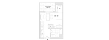A floor plan of a unit