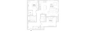 A floor plan of a unit