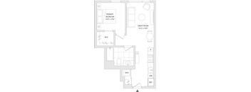 A floor plan of a unit