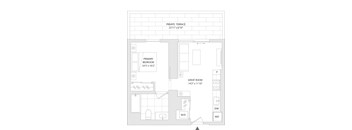 A floor plan of a unit