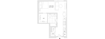 A floor plan of a unit