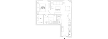 A floor plan of a unit