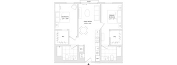 A floor plan of a unit