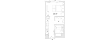 A floor plan of a unit