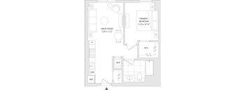 A floor plan of a unit