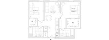 A floor plan of a unit