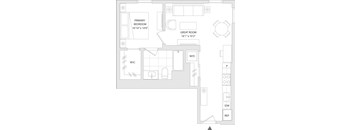A floor plan of a unit