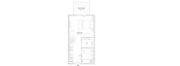 A floor plan of a unit