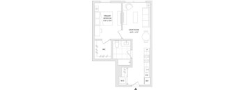 A floor plan of a unit