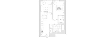 A floor plan of a unit