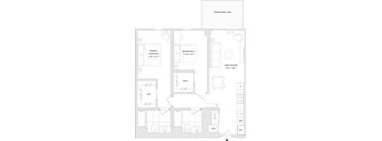 A floor plan of a unit